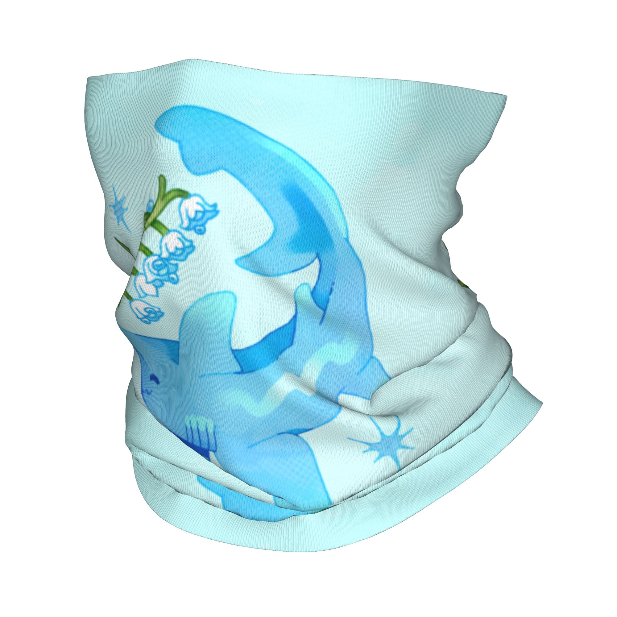 Neck Warmer Balaclava - ผ้าพันคอ 3 มิติ ลายปลาฉลาม สำหรับเล่นสกี ตั้งแคมป์