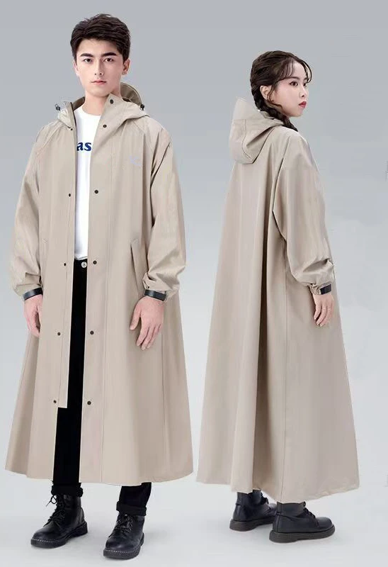 Motorcycle Gear For Woman - เสื้อกันฝนสำหรับขี่มอเตอร์ไซค์แบบยาวหนาพิเศษ กันน้ำ สำหรับผู้ชายและผู้หญิง ป้องกันพายุกลางแจ้ง