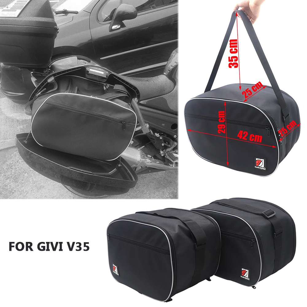 Motorcycle Gear Bag - กระเป๋าใส่สัมภาระในตัวสำหรับกระเป๋าข้างมอเตอร์ไซค์ GIVI V35 V 35 สีดำ