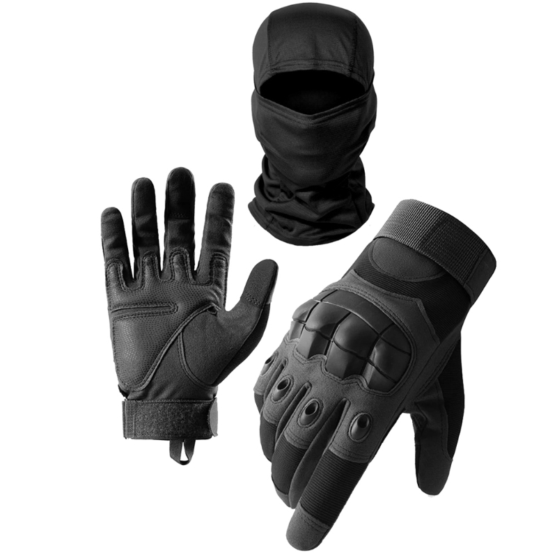 Motorcycle Gear Full Set - ชุดหน้ากากและถุงมือสำหรับขี่มอเตอร์ไซค์ผู้ชาย 1 ชุด หน้ากากแบบสัมผัสหน้าจอได้ ถุงมือขี่มอเตอร์ไซค์วิบาก อุปกรณ์ป้องกัน