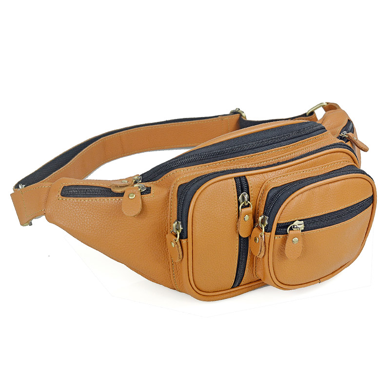 Motorcycle Gear Bag - กระเป๋าคาดเอวหนังแท้ผู้ชายสำหรับผู้ชายเดินทางลำลองกระเป๋าคาดอกหนังกระเป๋าสะพายหลังหนังวัวกระเป๋าคาดอกสำหรับผู้ชายรถจักรยานยนต์