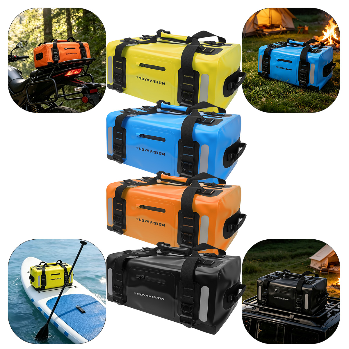 Motorcycle Gear Warehouse - กระเป๋าท้ายมอเตอร์ไซค์กันน้ำ ขนาด 20L 40L 50L 60L