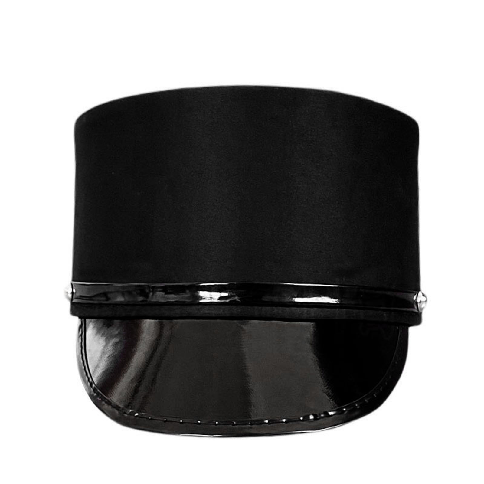 Helmet Full Face - หมวกคนขับรถไฟ หมวกคนขับรถ หมวกพนักงานโรงแรม หมวกพนักงานเสิร์ฟ หมวกสีดำ หมวกคอสเพลย์
