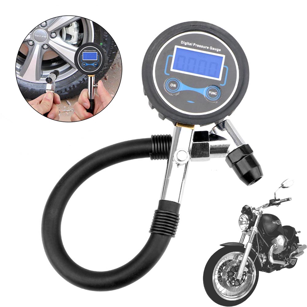 Tyre Pressure Gauge - เครื่องวัดความดันลมยาง0-200Psi เครื่องวัดแรงดันลมยางรถมอเตอร์ไซค์เครื่องทดสอบความแม่นยำสูงทดสอบวินิจฉัยมิเตอร์ดิจิตอล TPMS อุปกรณ์เสริมรถยนต์สากล