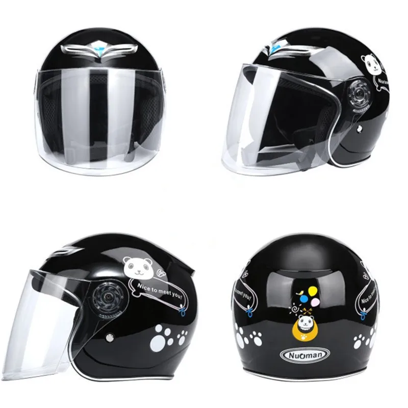 Motorcycle Gear For Kids - หมวกกันน็อคเด็กแบบเปิดหน้า น้ำหนักเบา สำหรับจักรยานยนต์ รถมอเตอร์ไซค์ อุปกรณ์ป้องกันศีรษะสำหรับเด็ก