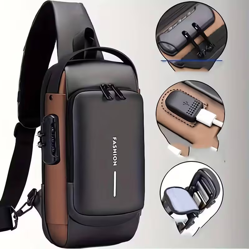 Motorcycle Gear Bag - กระเป๋าเป้สะพายหลังมอเตอร์ไซค์กันขโมยพร้อมซิปล็อคได้ – เหมาะสำหรับการเดินทาง การท่องเที่ยว และการขี่; กระเป๋าสะพายข้างสำหรับผู้ชาย