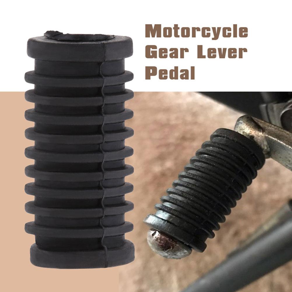 Motorcycle Gear Shifter - ปลอกหุ้มคันเกียร์มอเตอร์ไซค์แบบยาง ป้องกันรอยขีดข่วน แผ่นรองพักเท้า อุปกรณ์เสริมสำหรับรถมอเตอร์ไซค์