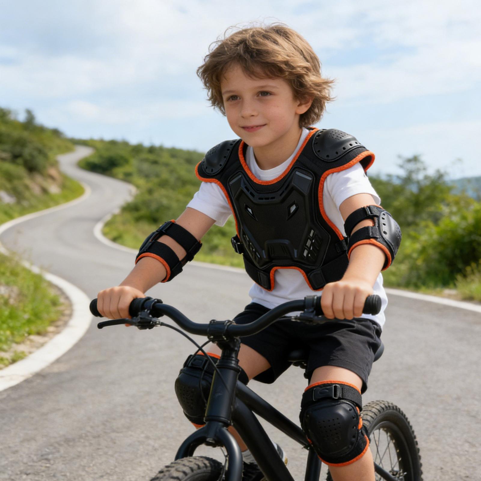 Motorcycle Gear For Kids - อุปกรณ์ป้องกันหน้าอกสำหรับเด็ก ชุดเกราะมอเตอร์ไซค์วิบาก ป้องกันแรงกระแทก สำหรับรถวิบาก สเก็ต สโนว์บอร์ด