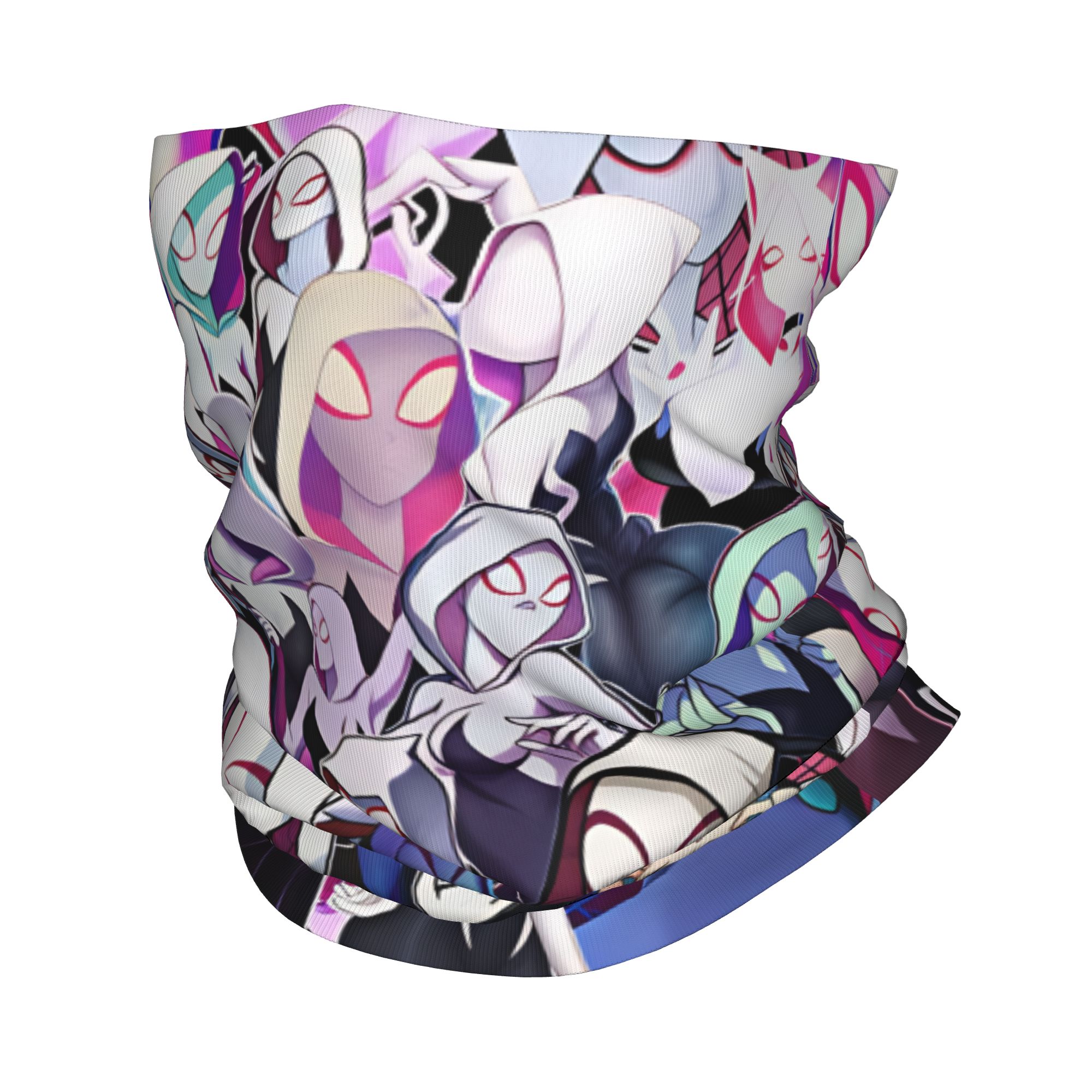 Neck Warmer Balaclava - หน้ากากบาลาคลาวา Spider Ghost Gwens สำหรับวิ่ง เดินทาง