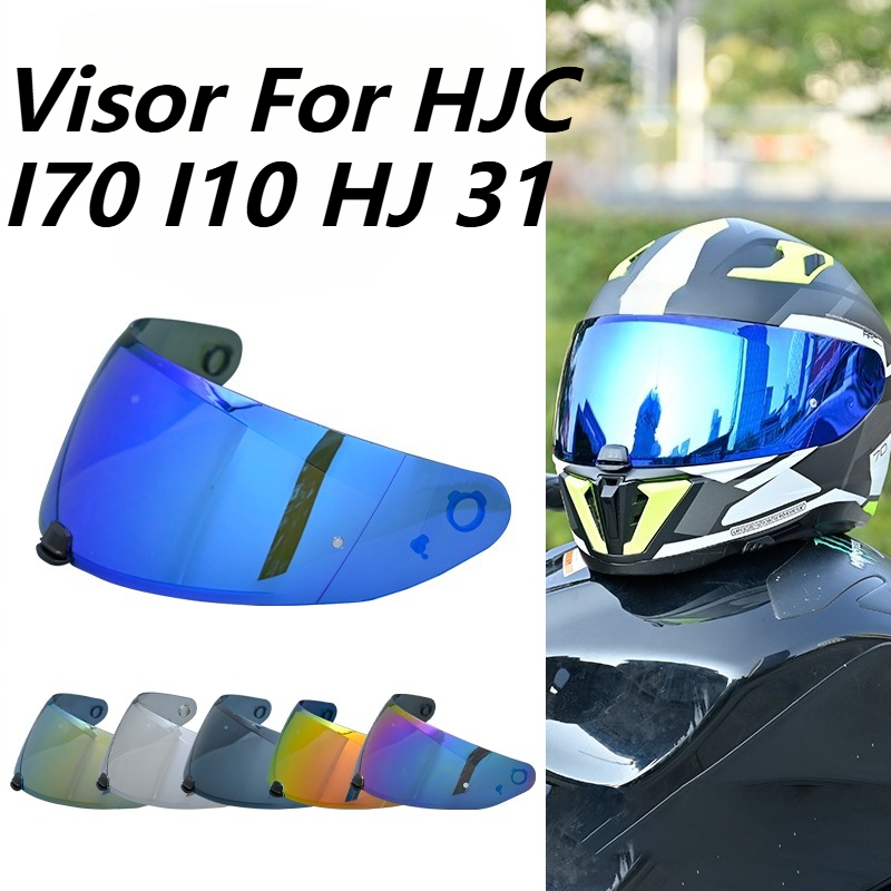 Helmet Full Face - แผ่นปิดหน้าหมวกกันน็อคมอเตอร์ไซค์สำหรับ HJC I70 I10 HJ-31 หน้ากากเต็มใบ