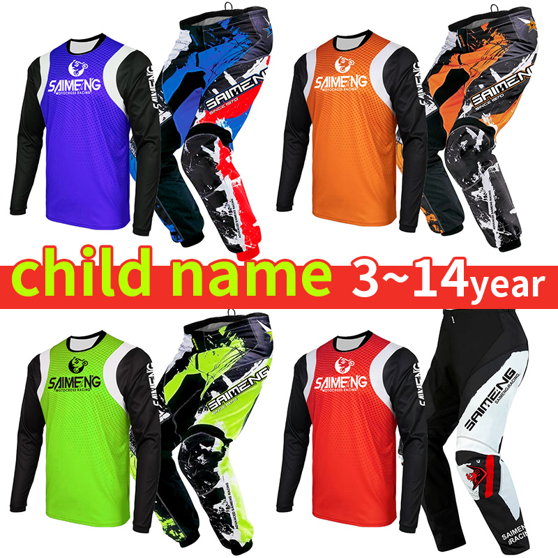 Motorcycle Gear For Kids - ชุดอุปกรณ์มอเตอร์ครอสใหม่ปี 2026 สำหรับเด็ก ชุดเสื้อเจอร์ซีย์และกางเกงเอ็นดูโร่ครอส สำหรับเด็กชายและเด็กหญิง ชุดแข่งรถมอเตอร์ไซค์สำหรับเด็กอายุ