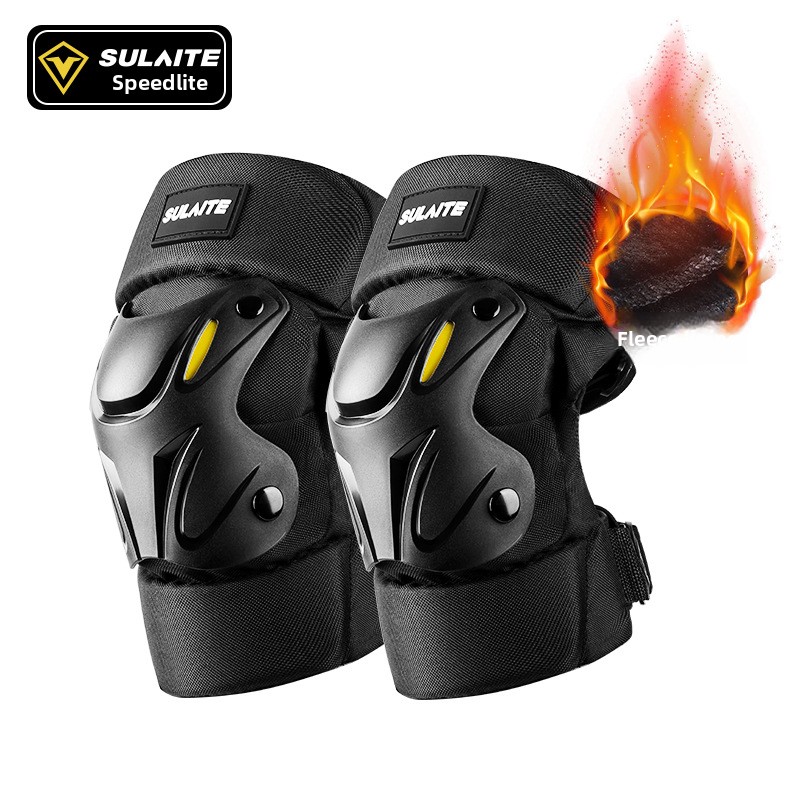 Motorcycle Gear Full Set - สนับเข่ามอเตอร์ไซค์ สนับศอก อุปกรณ์ป้องกันสี่ชิ้น ชุดเต็มสำหรับผู้ชายและผู้หญิง อุปกรณ์สำหรับขี่มอเตอร์ไซค์ แผ่นรองขาให้ความอบอุ่น