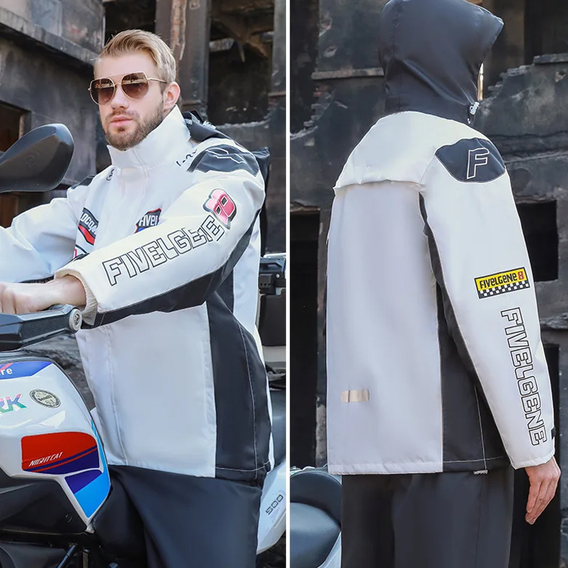 ชุดกันฝนแบบแยกส่วนสำหรับขี่มอเ - Motorcycle Gear Full Set บทวิจารณ์และราคา