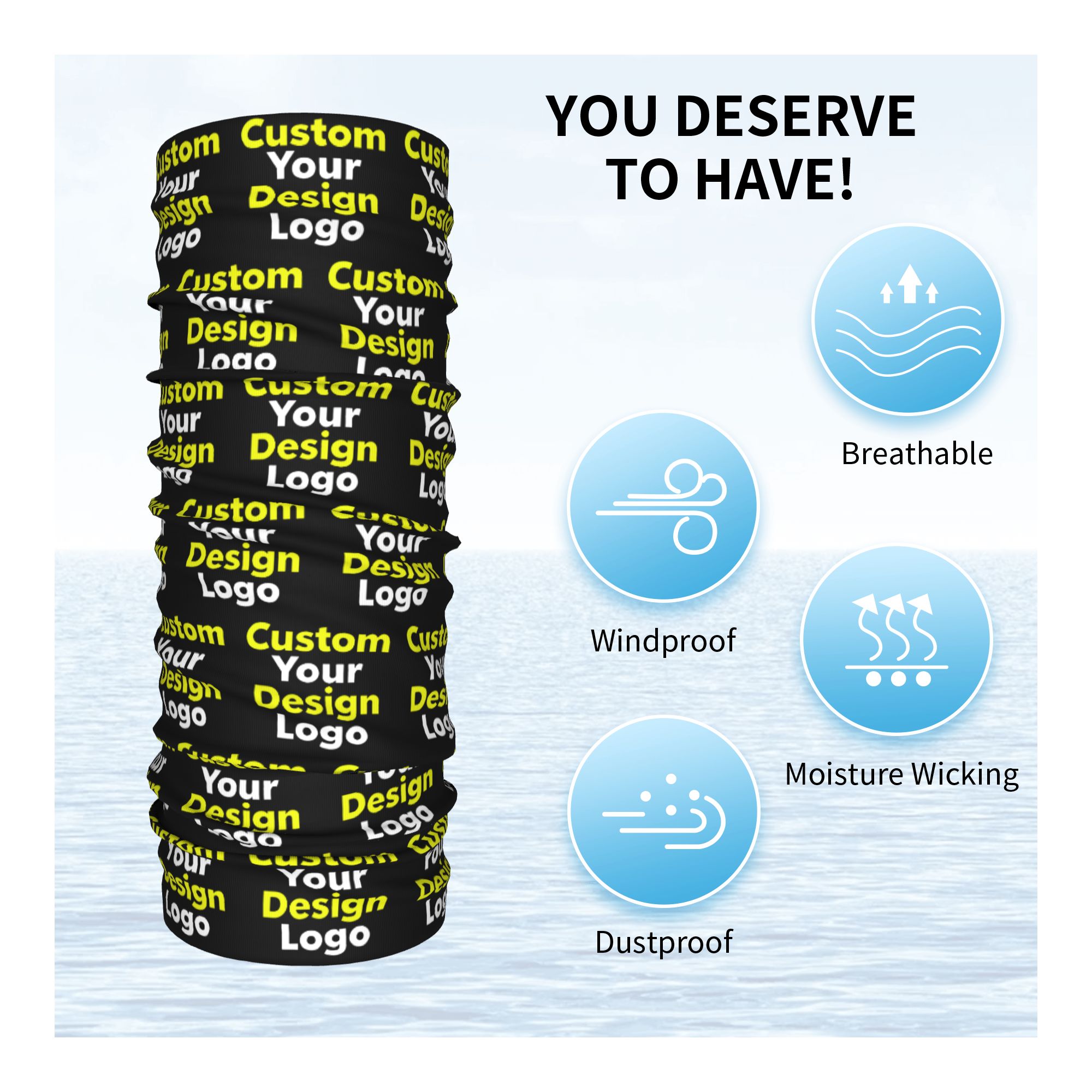 ผ้าพันคอแบบมีโลโก้ตามสั่ง ออกแ - Neck Warmer Balaclava บทวิจารณ์และราคา