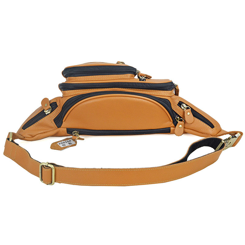 กระเป๋าคาดเอวหนังแท้ผู้ชายสำหร - Motorcycle Gear Bag บทวิจารณ์และราคา