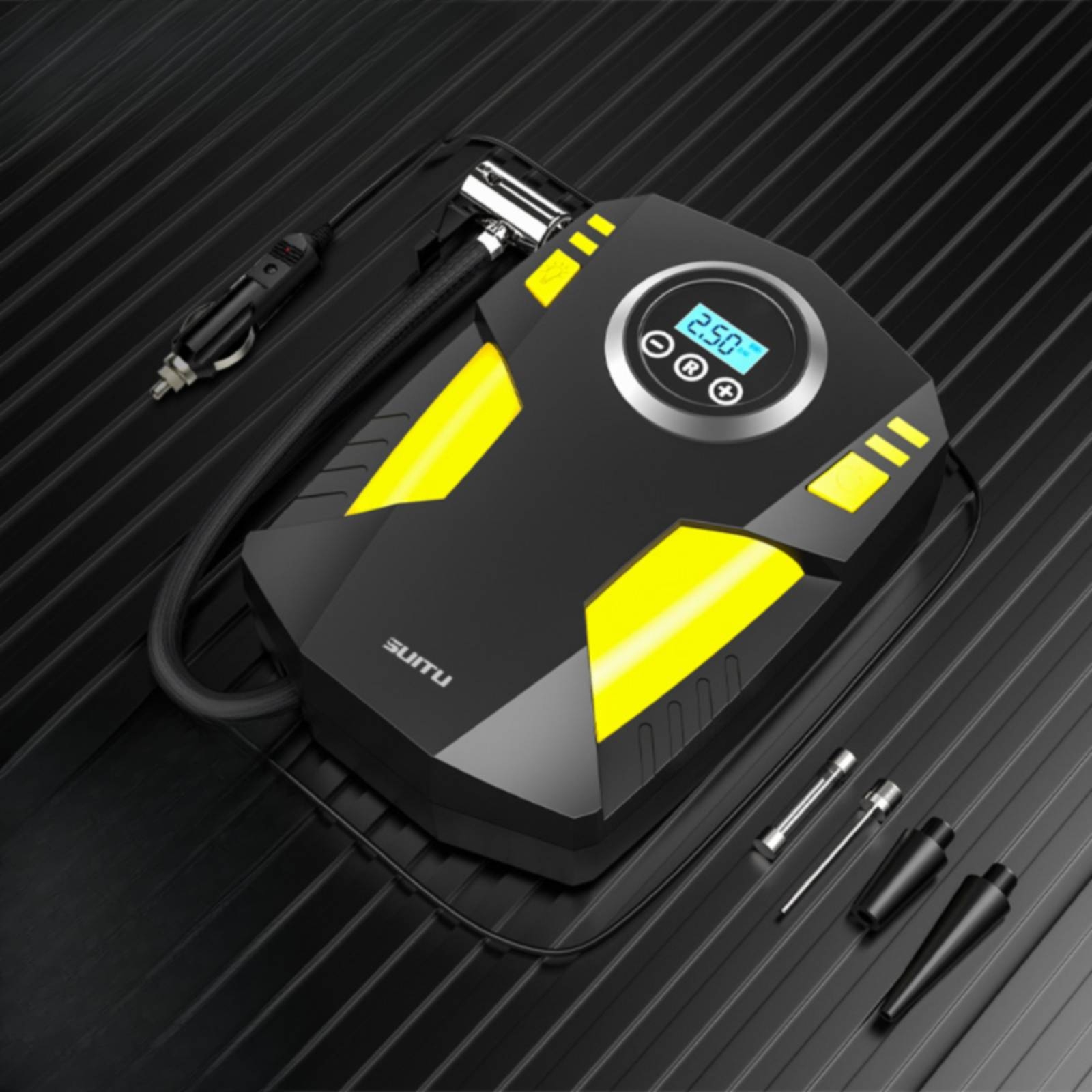 เครื่องอัดอากาศแบบพกพาพร้อมเกจ - Tyre Pressure Gauge บทวิจารณ์และราคา