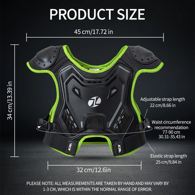 เสื้อเกราะป้องกันหน้าอกและหลัง - Motorcycle Gear For Kids บทวิจารณ์และราคา