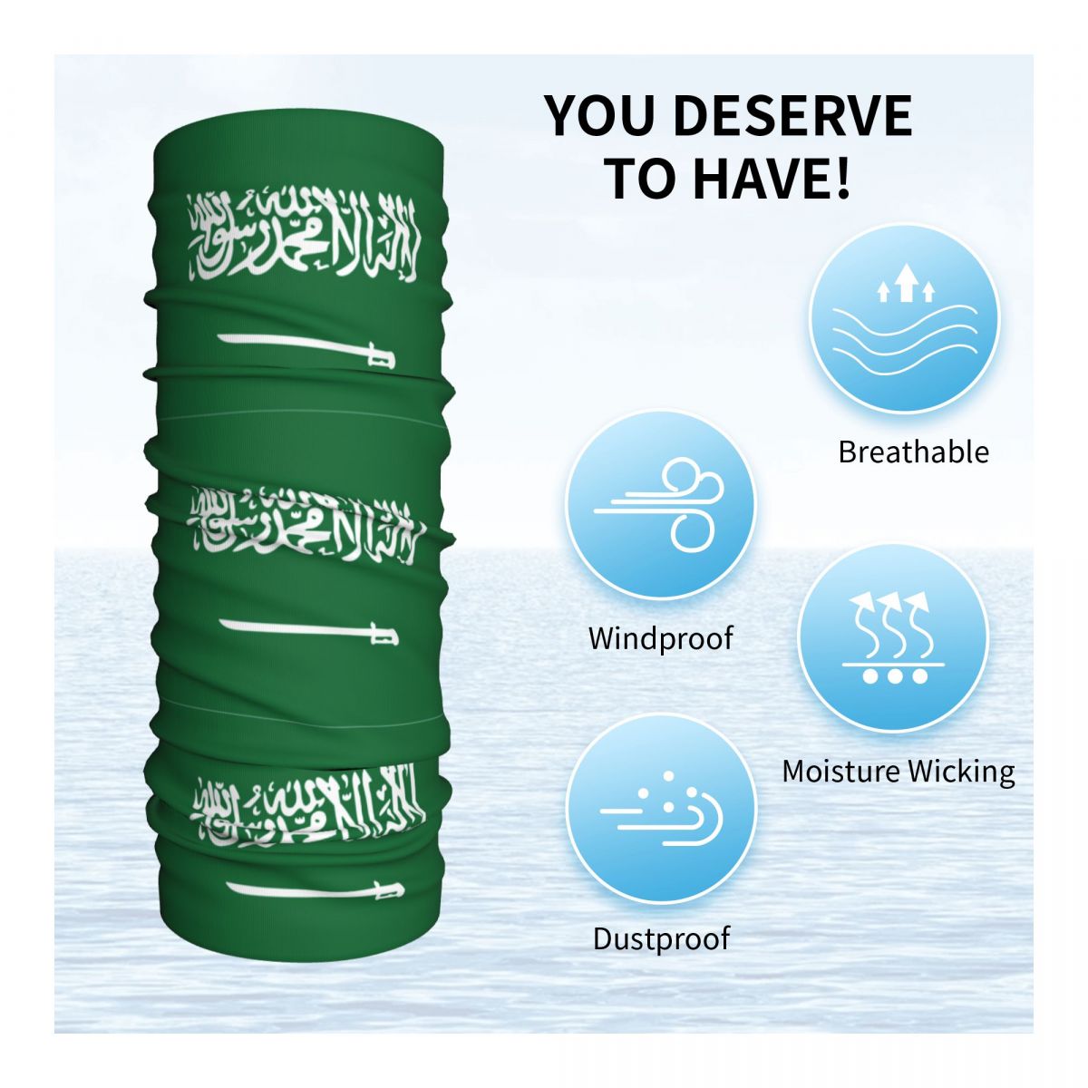 ซาอุดีอาระเบีย Flag ผ้าพันคอผ้ - Neck Warmer Balaclava บทวิจารณ์และราคา