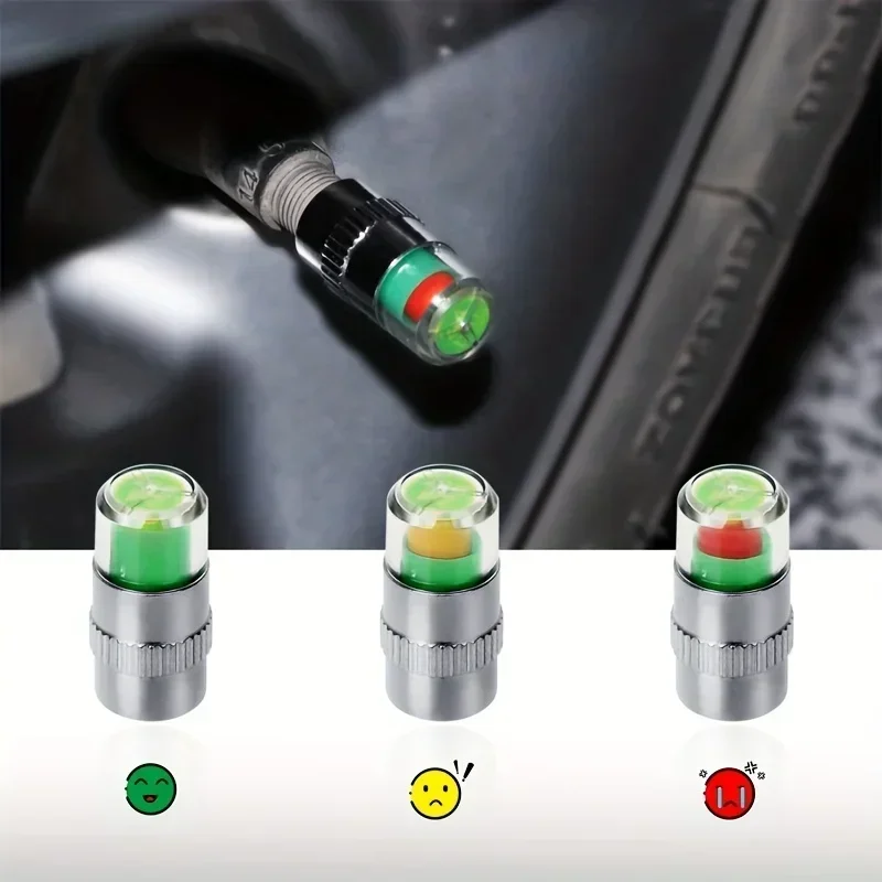 ฝาครอบวาล์วยางรถยนต์ 4/8 ชิ้น  - Tyre Pressure Gauge บทวิจารณ์และราคา
