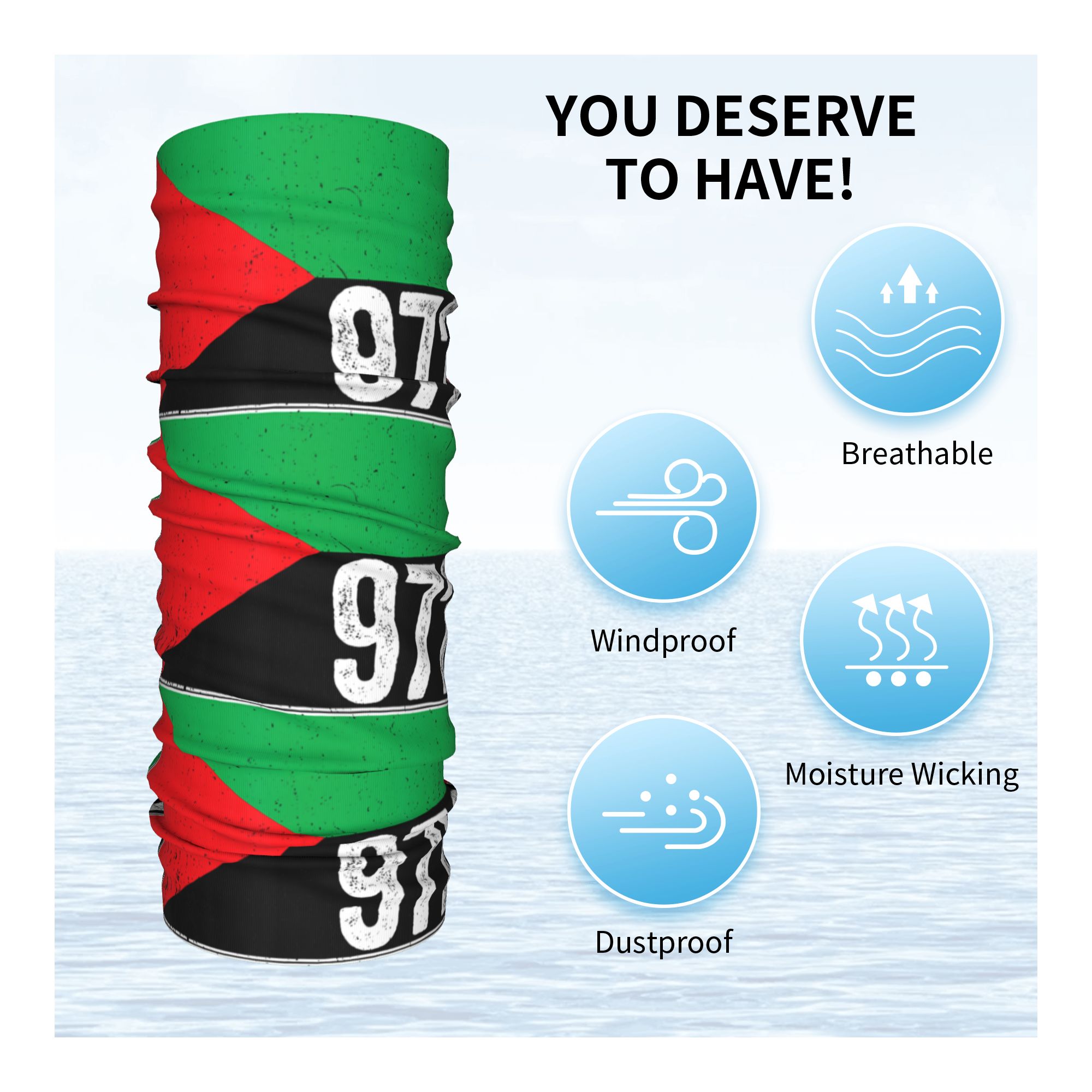 มาร์ตินีก 972 ผ้าพันคอพิมพ์ลาย - Neck Warmer Balaclava บทวิจารณ์และราคา