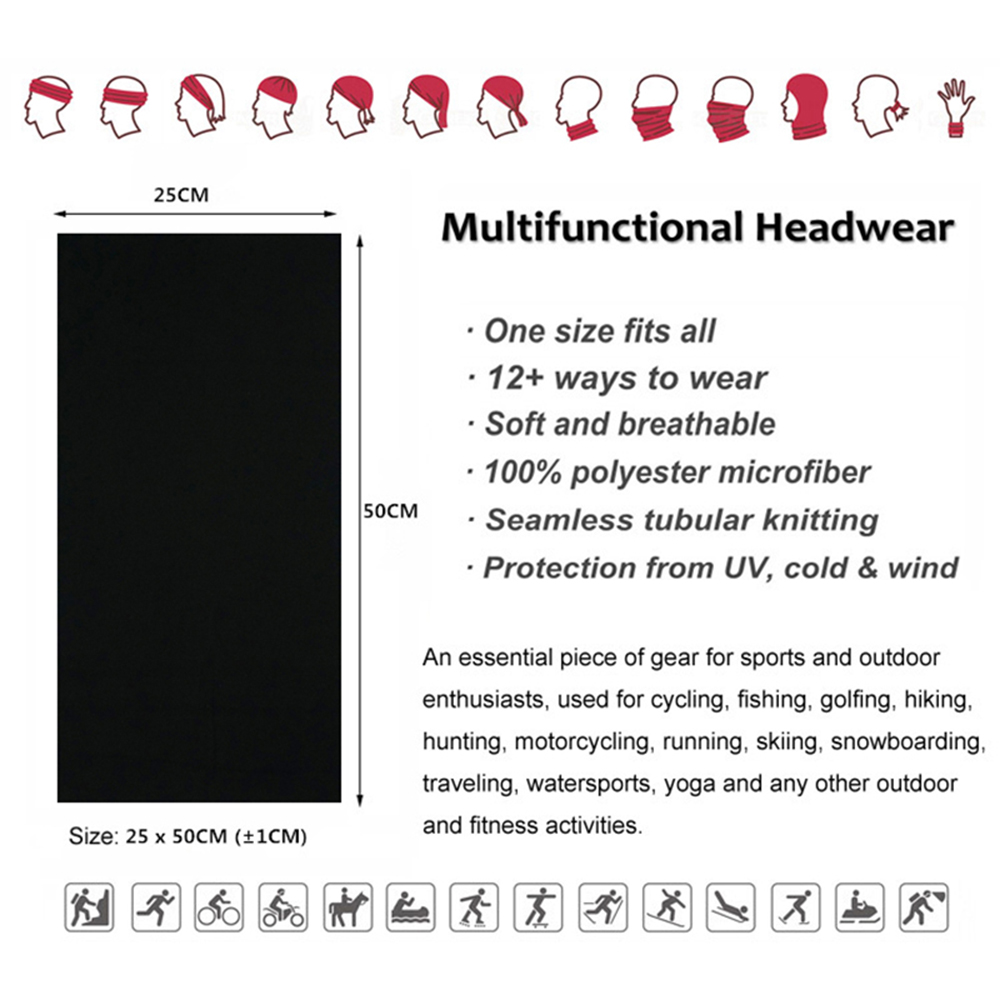 ไม่มีรอยต่อสีทึบ Bandanas ผู้ช - Neck Warmer Balaclava บทวิจารณ์และราคา