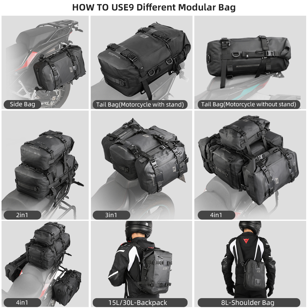 Rhinowalk รถจักรยานยนต์กระเป๋า - Motorcycle Gear Warehouse บทวิจารณ์และราคา