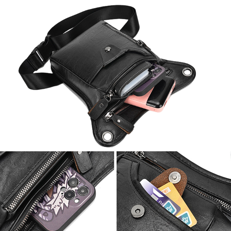 Vintage Pu หนังเอว Pack กระเป๋ - Motorcycle Gear Bag บทวิจารณ์และราคา