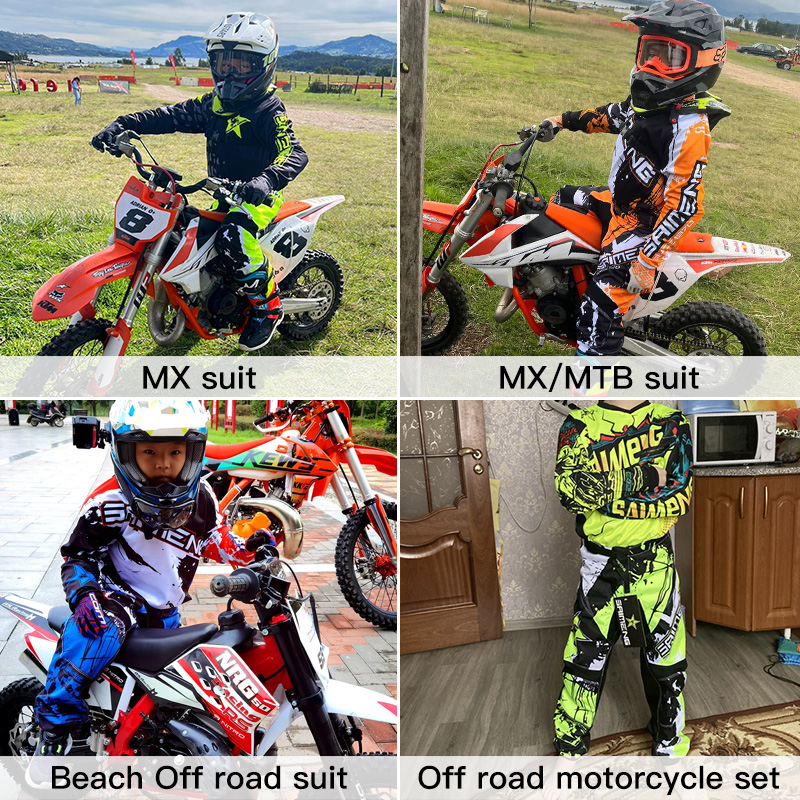 ชุดเอ็นดูโรสำหรับเด็ก ชุดมอเตอ - Motorcycle Gear For Kids บทวิจารณ์และราคา