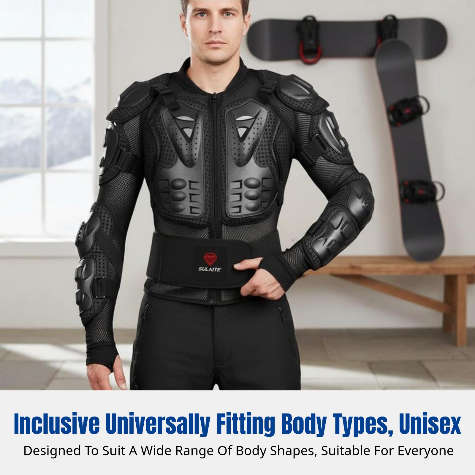 ชุดอุปกรณ์ป้องกันสำหรับเล่นสกี - Motorcycle Gear Full Set บทวิจารณ์และราคา