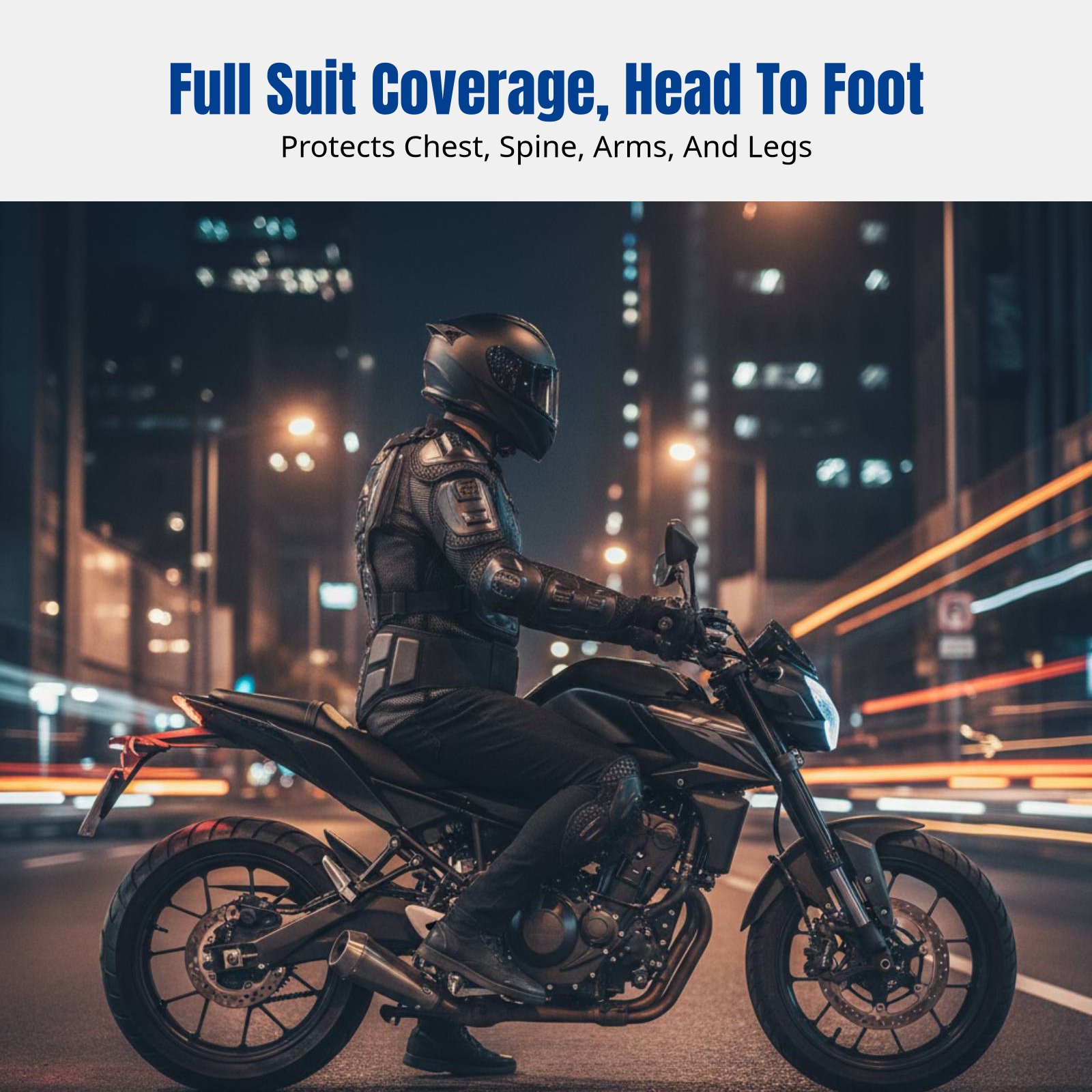 ชุดอุปกรณ์ป้องกันสำหรับเล่นสกี - Motorcycle Gear Full Set บทวิจารณ์และราคา